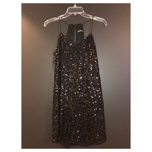 Express Black Sequin Dress
